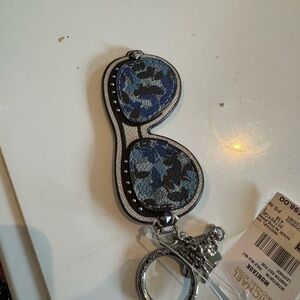 Michael Kors Blue and Black Key Card Holder
